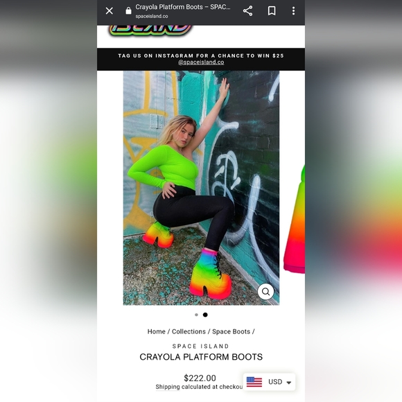 Rainbow Platform boots - Picture 4 of 4